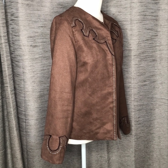 BACK IN THE SADDLE SMALL LIGHTWEIGHT WESTERN BROWN JACKET - Picture 5 of 8